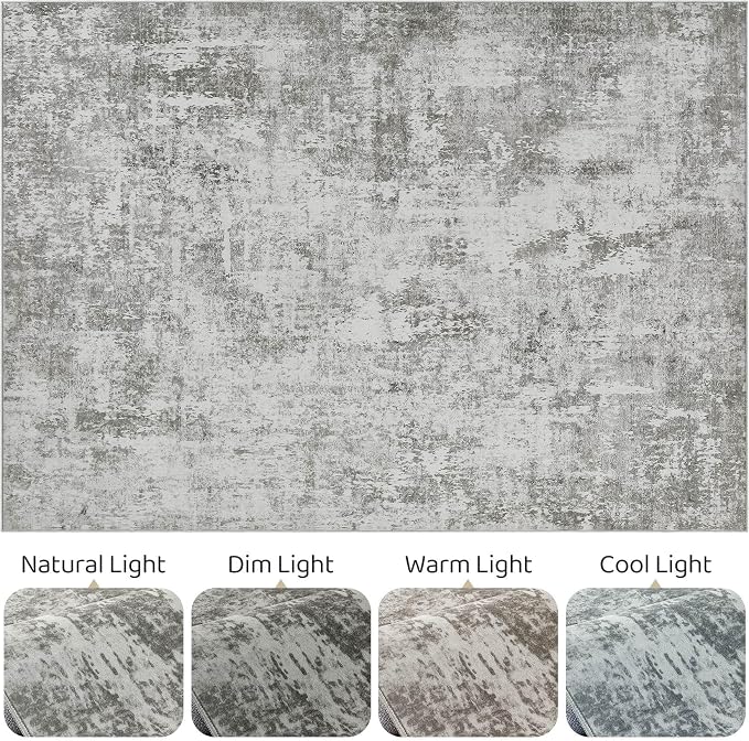LOONGRUG 10x14 Area Rugs Washable Large Neutral Modern Living Room Rug | - Image 9