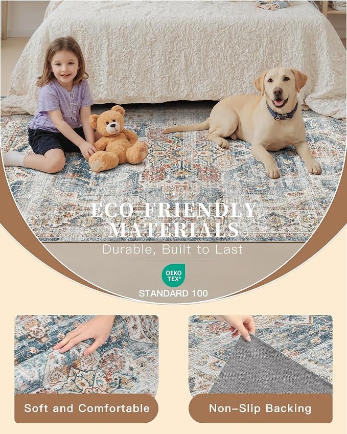 Madane Hallway Runner Rug 2x8 Washable Kitchen Rugs Non-Slip, Soft Ultra-Thin - Image 5