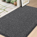 BEQHAUSE Dirt Trapper Door Mat 36"x60", Non-Slip Washable Doormat, Charcoal | by BEQHAUSE