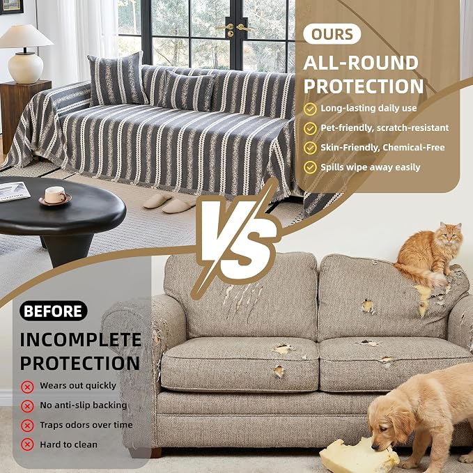 Couch Cover for Dogs Washable Sofa Cover, Sectional Couch Covers, Sofa Covers - Image 9