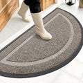 OLANLY Half Circle Front Door Mat Outside 47x23 All-Season Rubber Doormat | by OLANLY