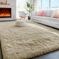 Fluffy Large Living Room 5x7 Area Rugs, Fuzzy Shaggy Rug Plush Beige Carpets | by PAGISOFE