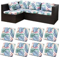 8Pcs Patio Cushion Covers, Outdoor Stretch Cushion Covers, Washable | Stretch by Unknown