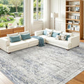 8x10 Area Rugs for Living Room, Large Washable Rug, Dining Room, Low Pile by Restydon