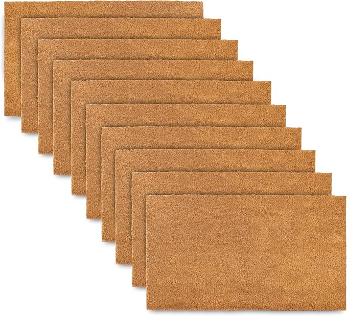 Blank Doormat Coir 30x17 Inch for Screen Printing, Welcome Mat Outdoor 10pk | by MainEventUSA