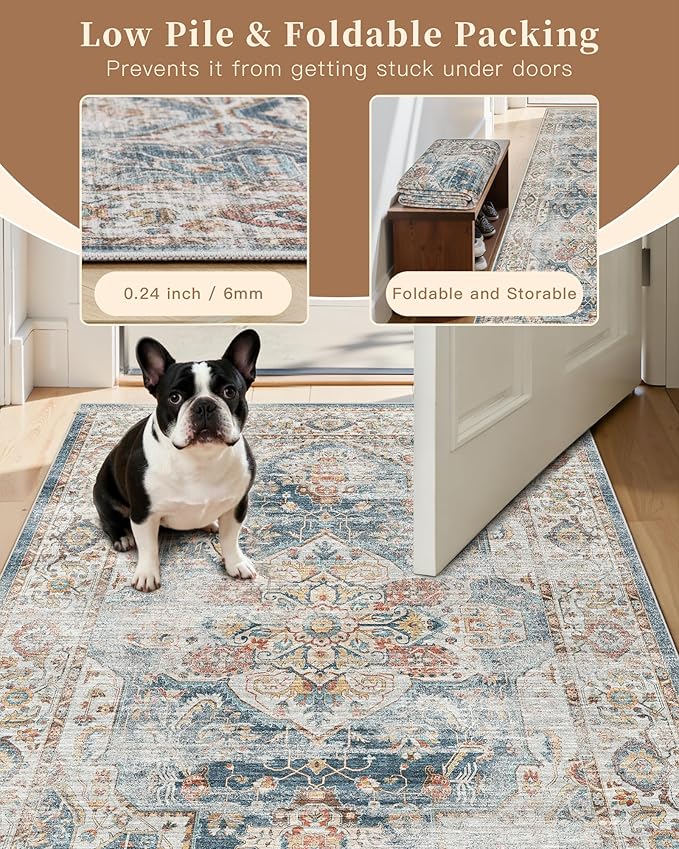 Madane Hallway Runner Rug 2x8 Washable Kitchen Rugs Non-Slip, Soft Ultra-Thin - Image 6