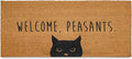 Welcome Peasants Door Mat Large 48x24 Inch, Pvc Backing, Dirt Scraper, by MainEventUSA
