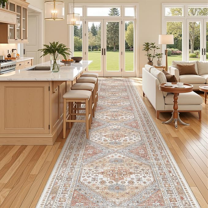 3x20 Runner Rug Non Slip, Washable Hallway Runner Rug, Living Room, Dining Room - Image 5