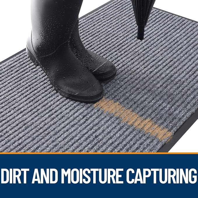 OLANLY Front Door Mat 29.5x17, Waterproof Heavy-Duty Indoor Outdoor Doormat | - Image 5