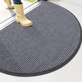 OLANLY Half Circle Front Door Mat 47x30, Waterproof Heavy-Duty Doormat | Grey by OLANLY