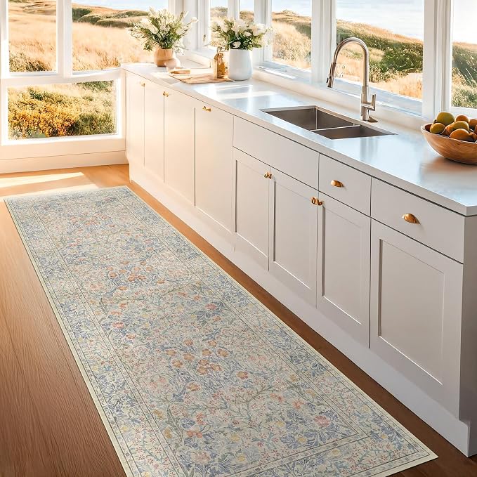 Floral 3x8 Wide Hallway Runner - Image 3
