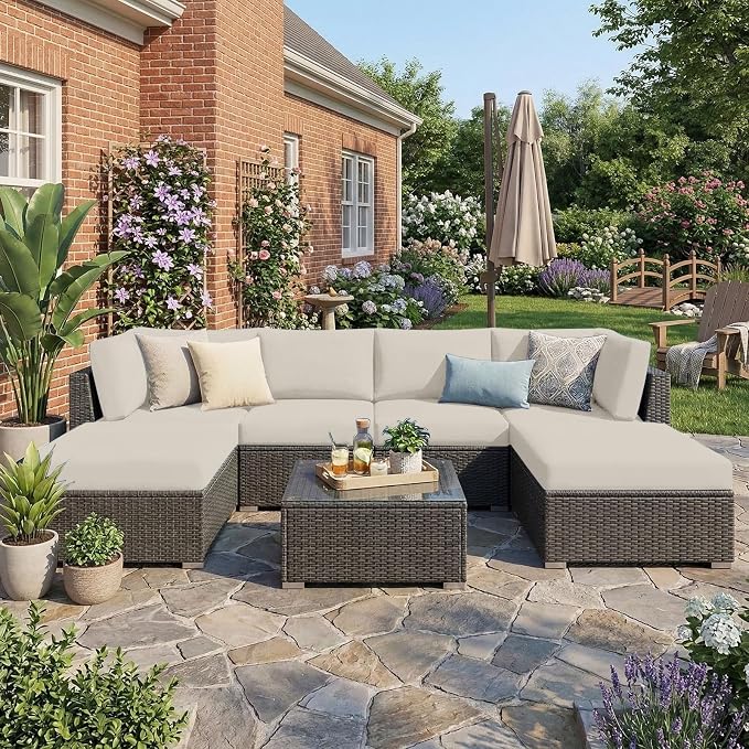 Waterproof Outdoor Cushion Covers, Stretch Patio Slipcovers | UV Resistant - Image 2