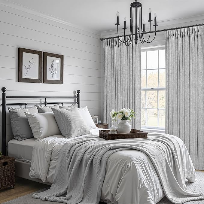 Pinch Pleat Extra Wide 70 Inch Curtains 96 Inches Long 2 Panels Set - Image 6