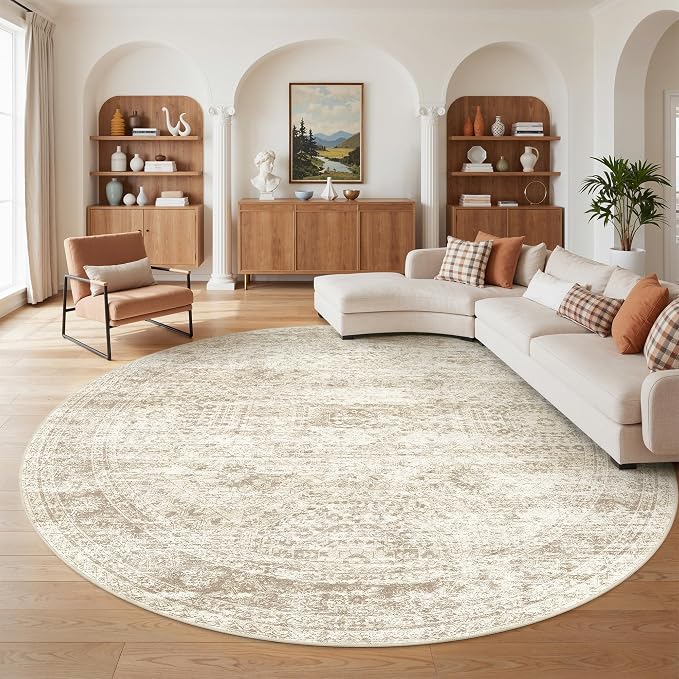 9ft Round Rug, Large Circle Rug - Image 5