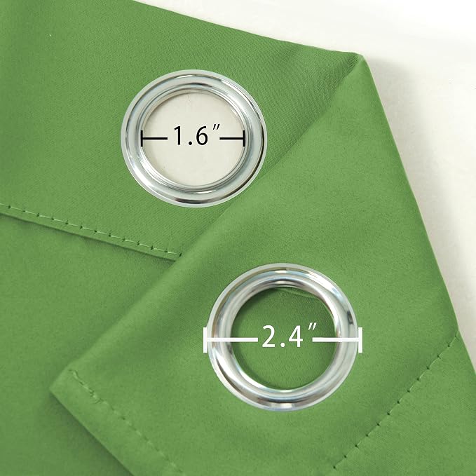 Light Green Blackout Curtains 38 x 54 Inch Length/Set of 2 Curtain - Image 6