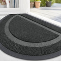 OLANLY Half Circle Front Door Mat Outside 71x47 All-Season Rubber Doormat | by OLANLY