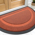 OLANLY Half Circle Front Door Mat Outside 33x21 All-Season Rubber Doormat | by OLANLY