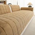 Velvet Couch Covers for Sectional Sofa Washable, Non-Slip L Shaped Sectional by PJLZJFBY