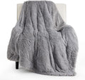 Bedsure GentleSoft Fluffy Grey Throw Blanket, Soft Sherpa Fleece Fuzzy Plush by Unknown