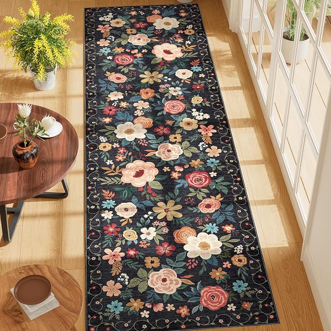 DUKINO 2x7 Runner Rug for Hallway, Washable Runner Rug Non Slip, Soft Indoor - Image 3