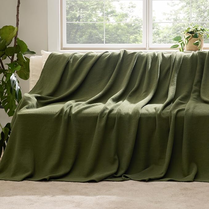 Bedsure GentleSoft 100% Cotton Large Throw Blanket - Image 5
