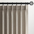 Pinch Pleated 72 Inch Curtains 2 Panels by Topfinel