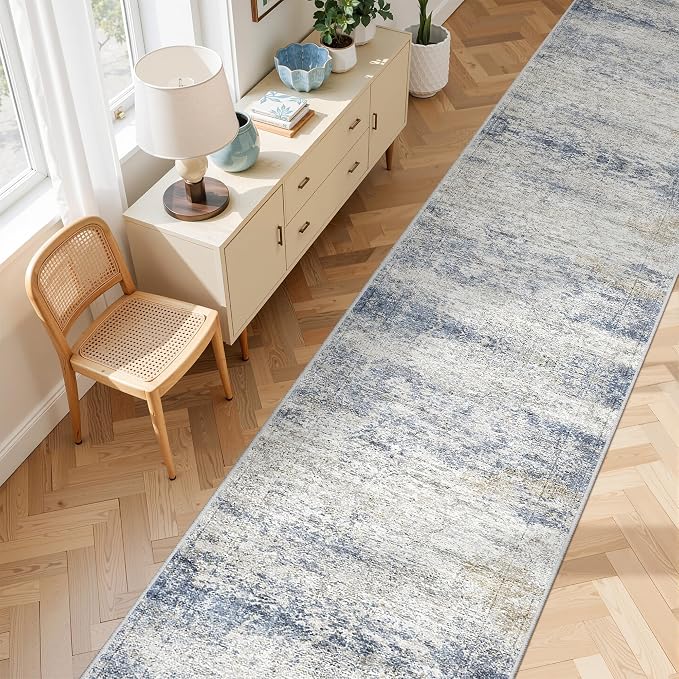2'6 x 16' Runner Rug Non Slip, Washable Kitchen Rugs, Living Room, Extra Long - Image 5