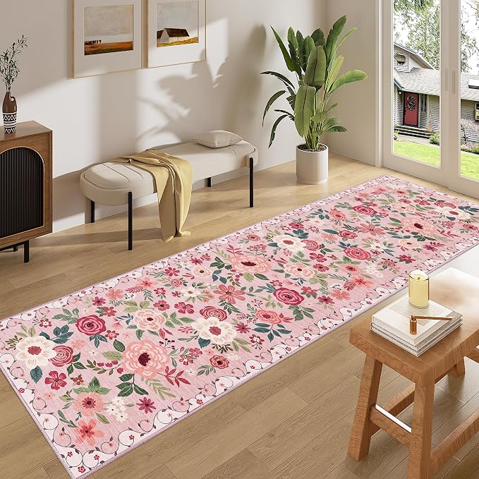 DUKINO 2x8 Runner Rug, Washable Runner Rug by DUKINO