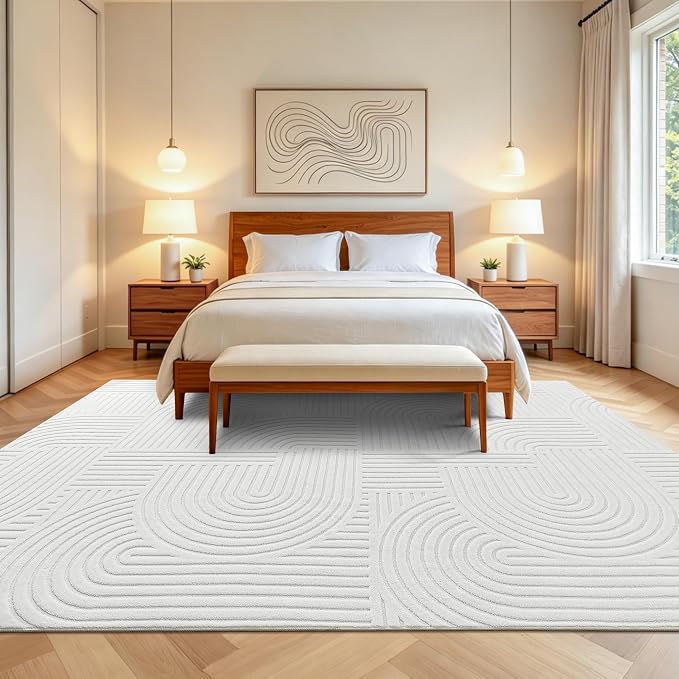 Pauwer 6x9 Area Rugs for Living Room, Modern Non Slip Washable Rug, Soft Fluffy - Image 9