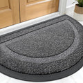 OLANLY Half Circle Front Door Mat Outside 29.5x17 All-Season Rubber Doormat | by OLANLY