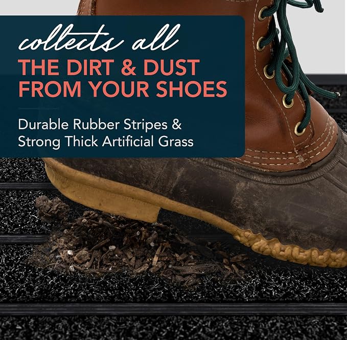 ubdyo Extra Durable Door Mat Outside Entrance | Dirt Trapping, Non-Slip Backing - Image 6