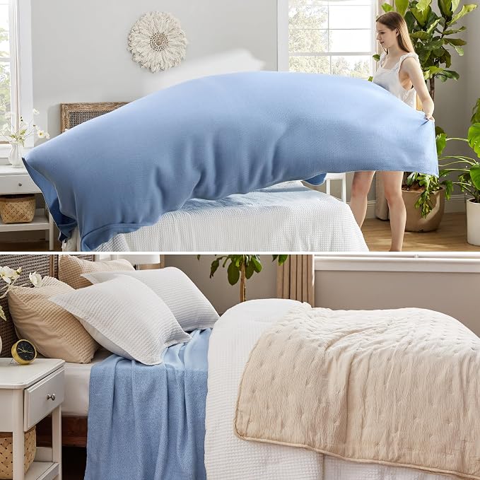 Bedsure GentleSoft 100% Cotton Large Blanket Oversized King - Image 4