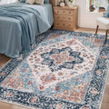 SERISSA 4x6 Washable Non Slip Boho Area Rug by SERISSAHomeDecorCollection