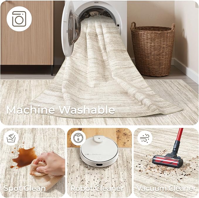 2x3 Rug Non Slip, Small Washable Entryway Rug, Runner - Image 8