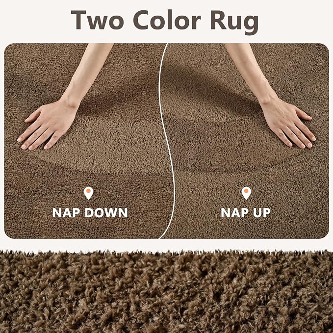 2x10 Beige Brown Solid Runner Rug Washable Non-Slip - Image 9