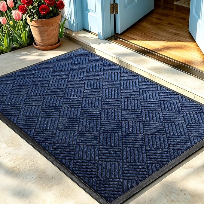 Front Door Mat, Heavy Duty Waterproof Doormat 47.5"x35.5", Stain Fade Resistant by WELDUN%E2%80%94IdealChoiceforHome