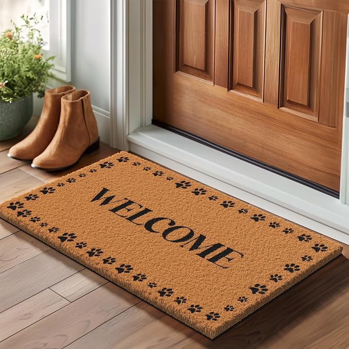 Barnyard Designs Natural Coco Coir Non-Slip Doormat | Heavy-Duty Welcome Mat - Image 2