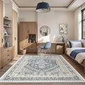 6x9 Area Rugs for Living Room Vintage Washable Rug, Non-Slip Backing Large Area by Restydon