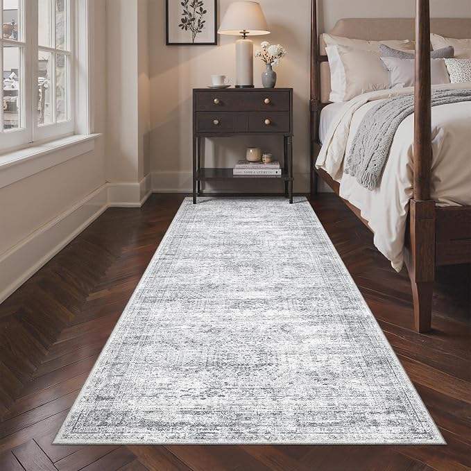 3x8 Runner Rug Non Slip, Washable Hallway Runner Rug, Nursery Room, Soft Runner - Image 4