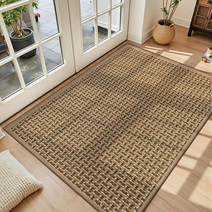 Door Mat Indoor Entrance 36"x59", Absorbent Indoor Door Mat Large, Non Slip by LEKEEPGO