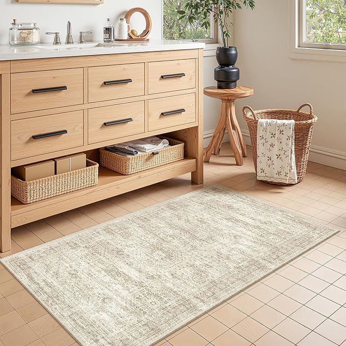 2x4 Rug Runners for Hallways Non Slip, Nursery Room, Soft Runner Rug, Stain - Image 4