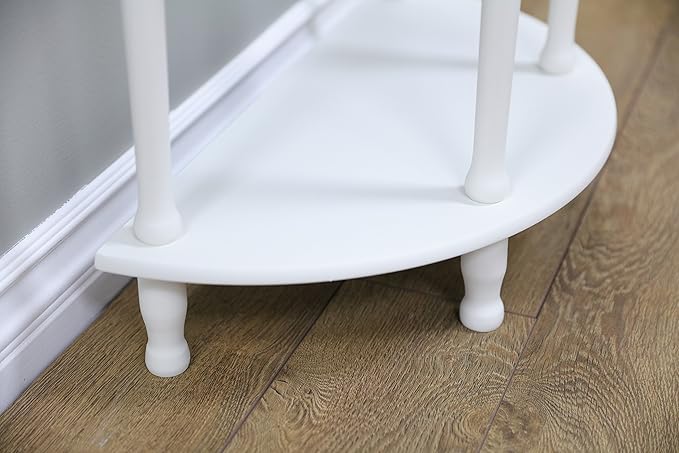 Frenchi Furniture Table, 11.6 x 23.7 x 28 in, White