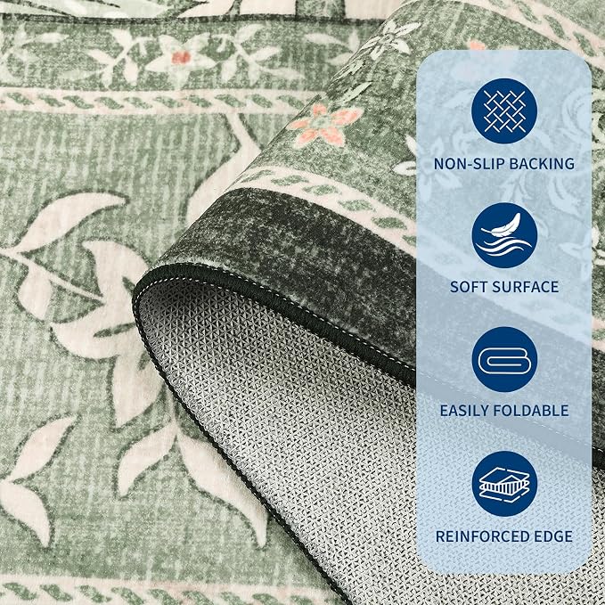 GarveeHome Provence 8x10 Area Rugs - Image 7