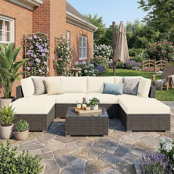 Waterproof Outdoor Cushion Covers, Stretch Patio Slipcovers | UV Resistant - Image 2