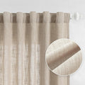 MYSKY HOME Curtains for Kitchen Windows, Sheer Curtains 63 Inch Length for by MYSKYHOME