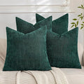 Set of 4 Soft Textured Decorative Throw Pillow Covers 20x20 Inch Cozy Farmhouse by Cozoomy