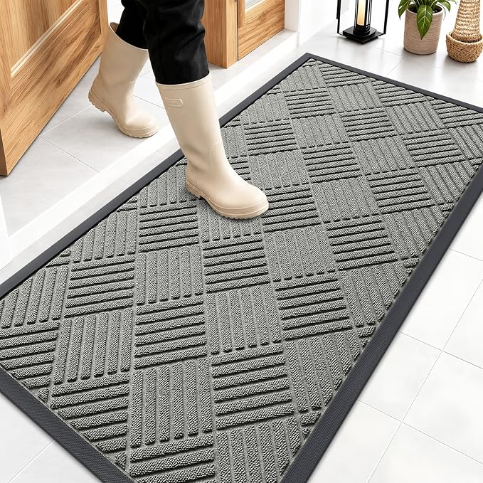 OLANLY Front Door Mat Outside Entrance 47x23, Waterproof Heavy-Duty Doormat | by OLANLY