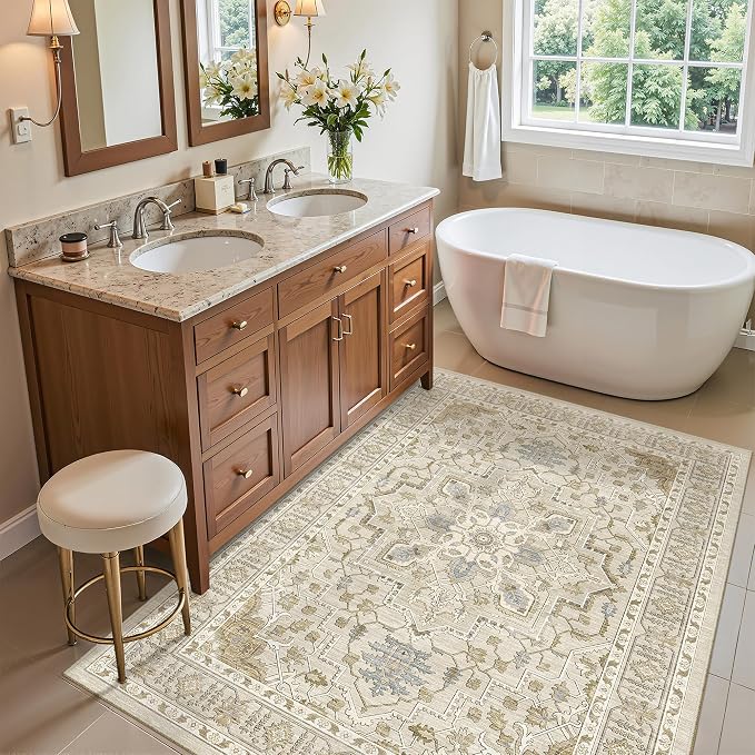 Madane Washable Entry Rug 3x4 Area Rugs - Image 3
