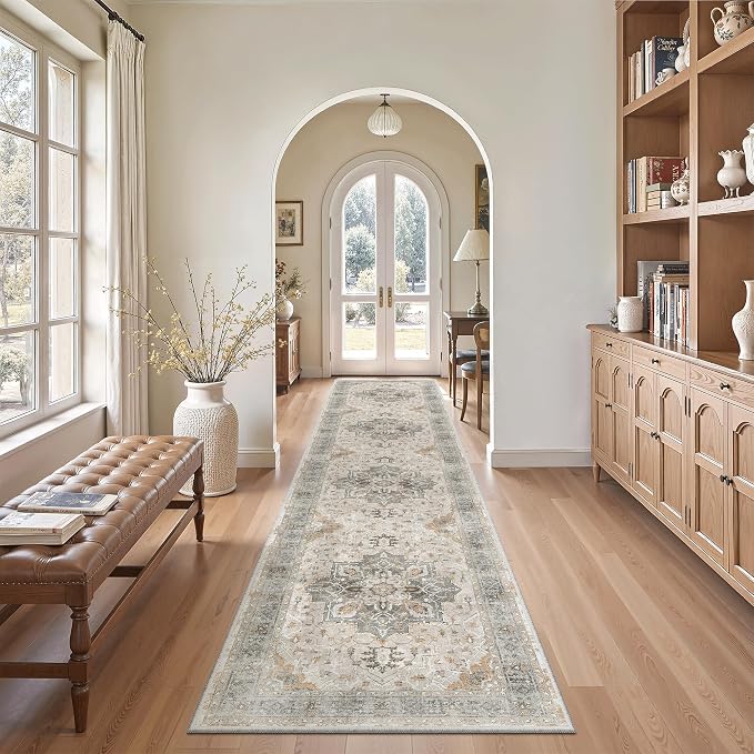 Madane Washable Runner Rugs 2x12 Long - Image 2