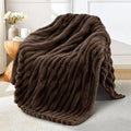 Exclusivo Mezcla Striped Fleece Throw Blanket by ExclusivoMezcla